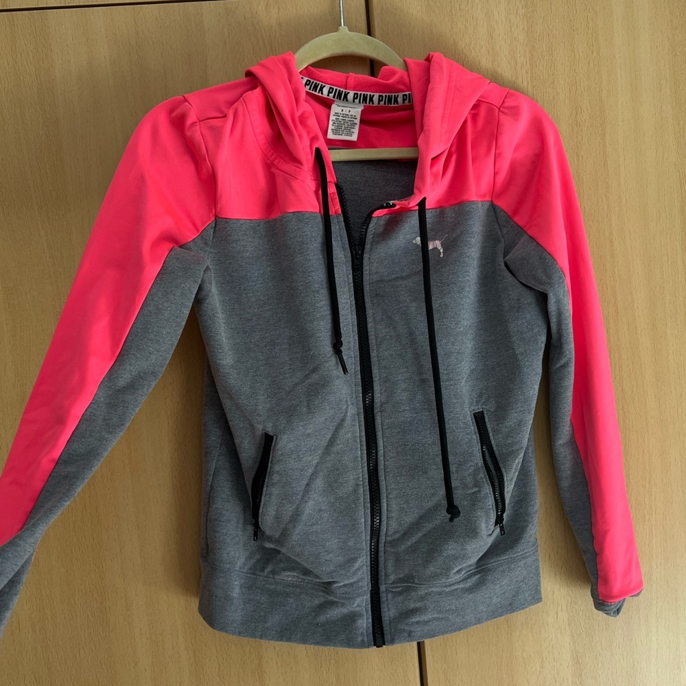 PINK zip up Hoodie